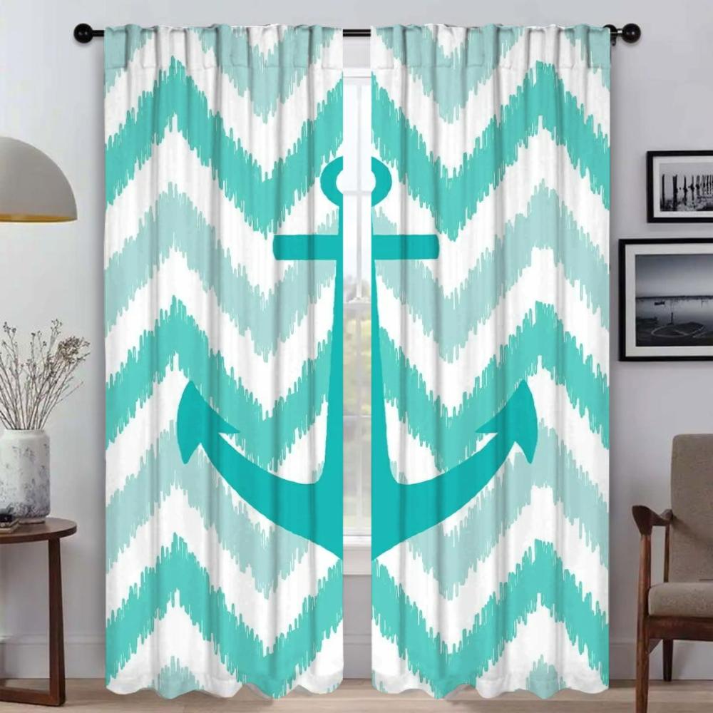 Küchenvorhänge Kinderzimmer Anker Wohnzimmer Vorhang Jalousien Moskitonetze für Kamera Halloween Dekoration Raumteiler