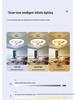 Energy-Saving Silent E27 Ceiling Fan Light for Bedroom & Living Room