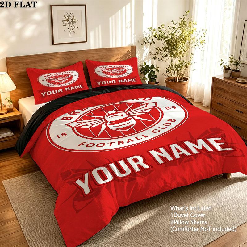 Custom Brentford Bedding Quilt Set Quilt Cover Pillowcase Home Decoration Birthday Gift (1 * duvet cover + 2 * pillowcase, without core)