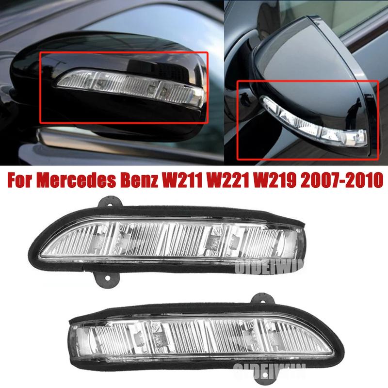 For Mercedes Benz W211 W221 W219 2007-2010 E320 E350 E550 S600 S550 S63 S65 Car accessories Rearview Mirror Lamp Turn Signal Led only left