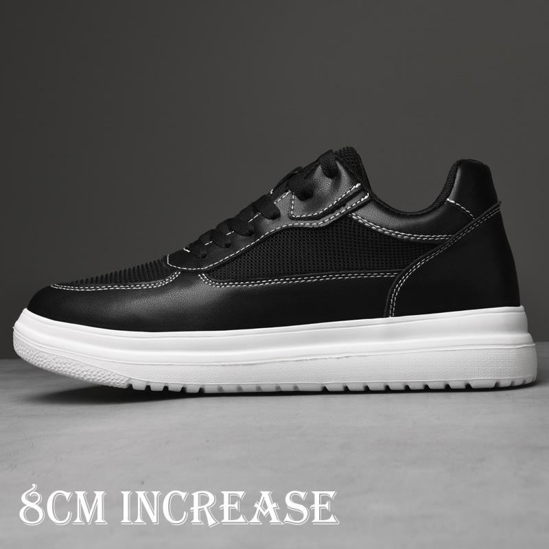 2024 Men Elevator Shoes Heightening Shoes Height Increase Shoes Insoles 6-8CM Man Sneakers Height Increasing Shoes Height Shoes