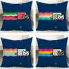 Meme Nyan Cats ART Maker Cushion Cover Cushion Covers Natural Linen Breathable Sofa Bedroom Decor Pillowcase