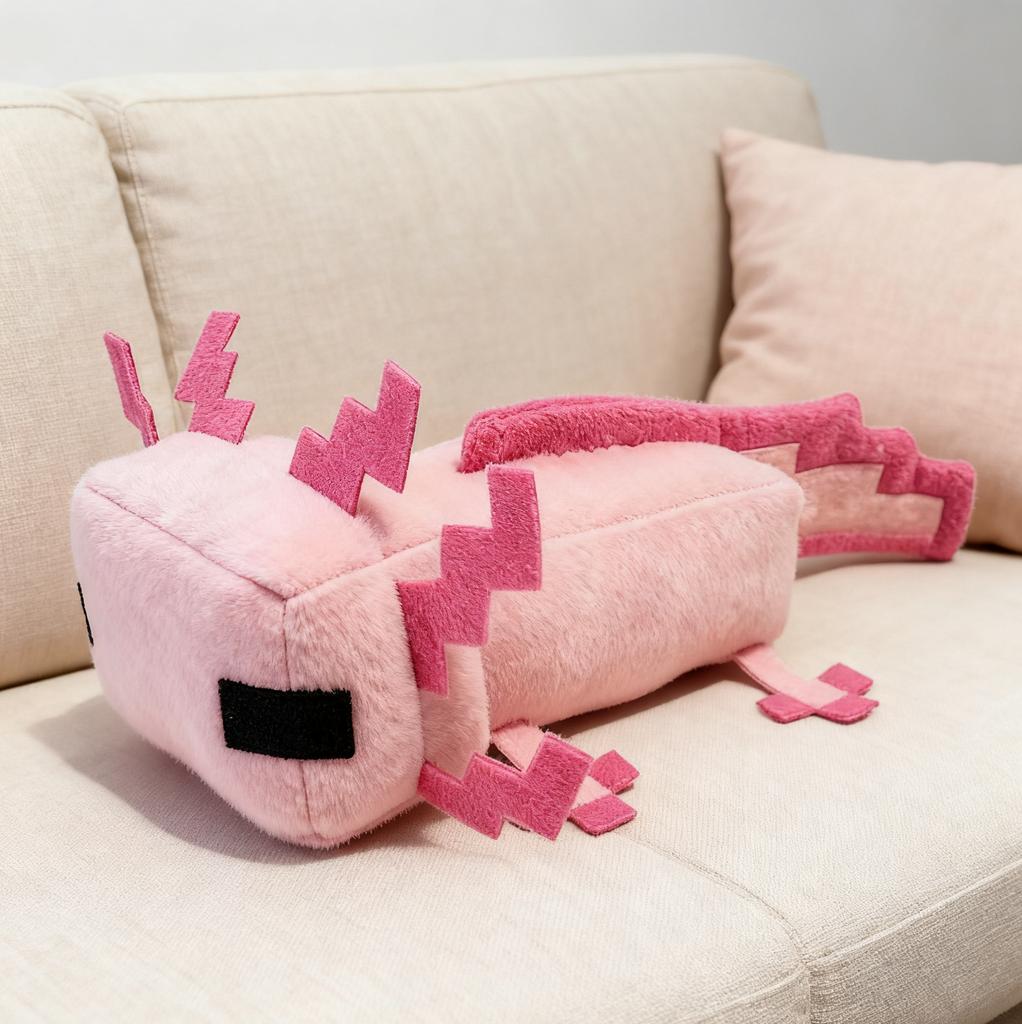 Axolotl Plüschtier Niedliche Tiere Weiche Stofftierpuppe Cartoonfigur Plüschtiere Kinder Erwachsene Plüschtier Gamer Geschenk Heimdekoration