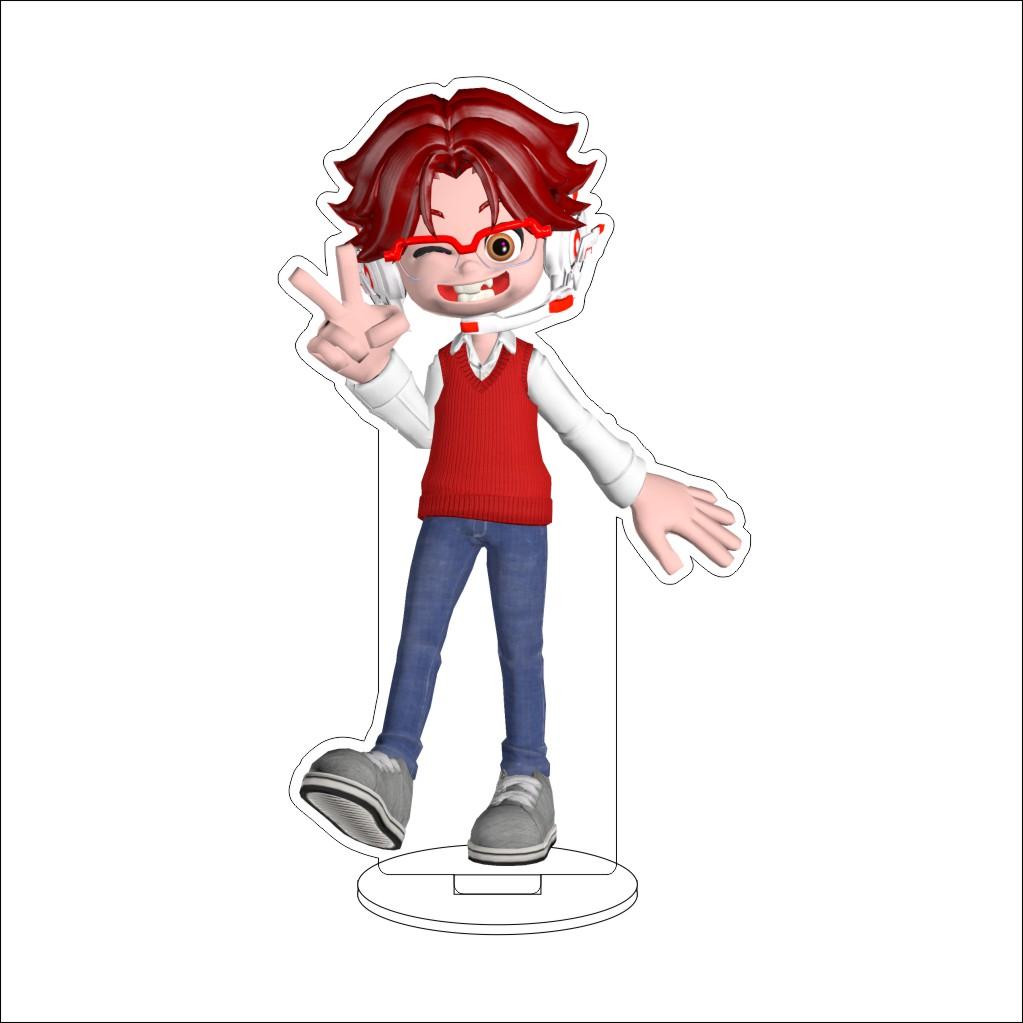 

16CM Anime Splatoon Figure Stand Model Dried fish Cute Desk Decor Standing Sign Gifts 16CM