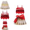Kids Moana Princess Dress Cosplay Costume For Xmas Party Gift