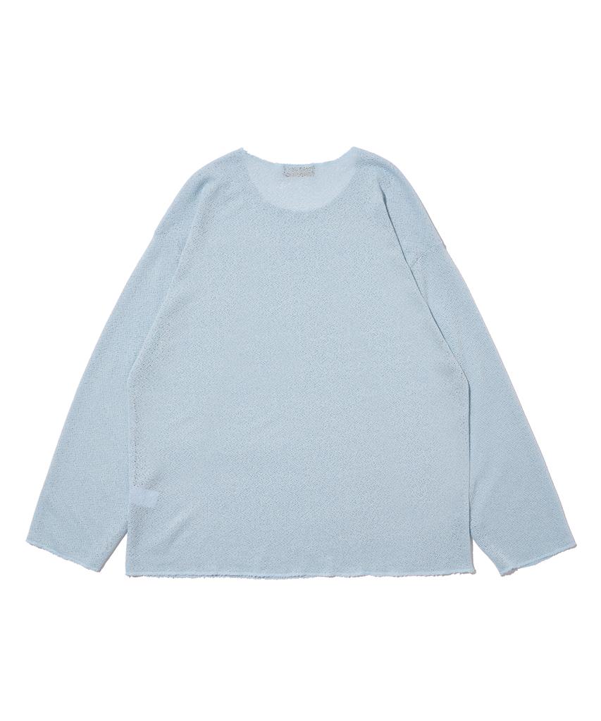 ANALOG MOOD First Linen Long Sleeve Knit (Blue)