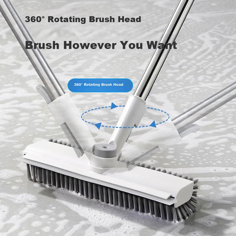 MARYYA Floor Scrubber Brush Hard Bristle Tile Bathroom Toilet Long Handle Floor Cleaning Brush