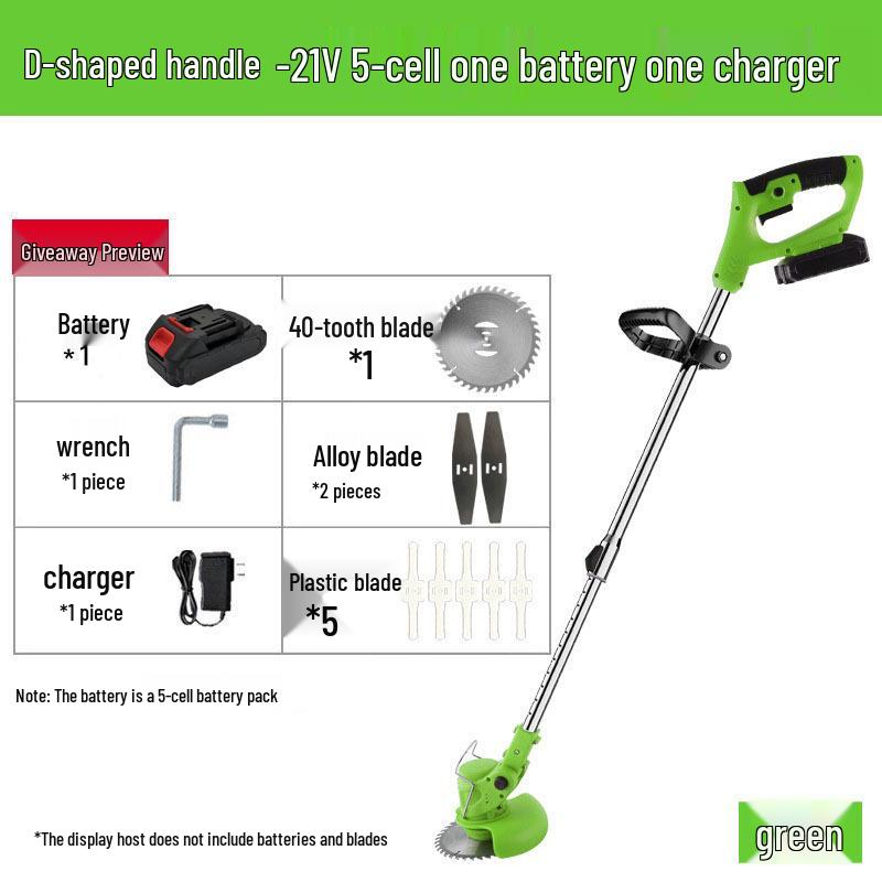 Compact Handheld High-Power Folding Lawn Mower with Cross-Border Lithium Battery