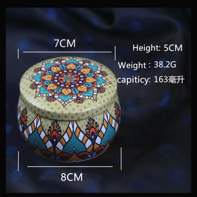 Lovely Mini Tin Box Gift Jewelry Tin Box Cookie Candy Tea Storage Round Drum Tinplate Box Drawer Organizer