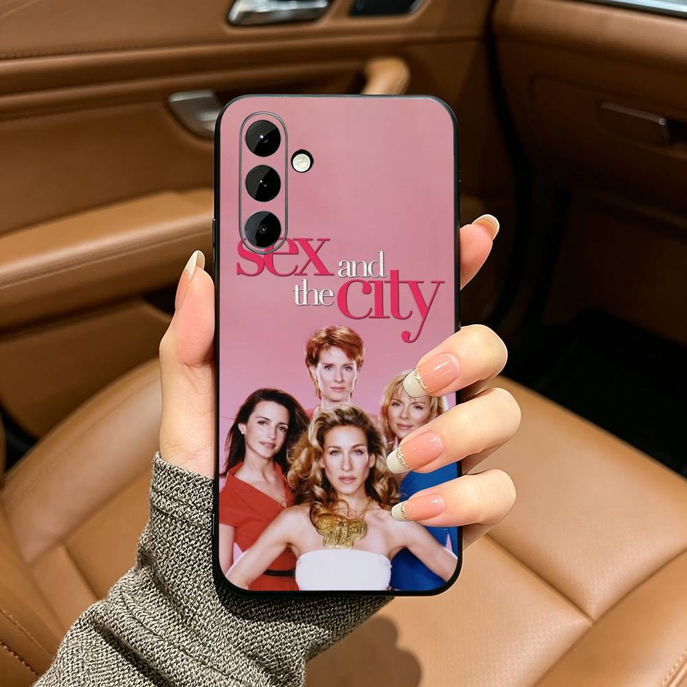 Sex And The City Phone Case For Samsung Galaxy A73,A71 A72,A70,A53,A52,A51,Soft Silicone Black Cover
