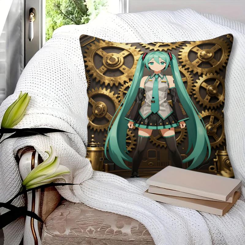 Steampunk Hatsune Miku Throw Pillow18.18 Inch Cushion Accent Pillow Includes Pillow Core Hd Print For Teens Sofa Bedroom