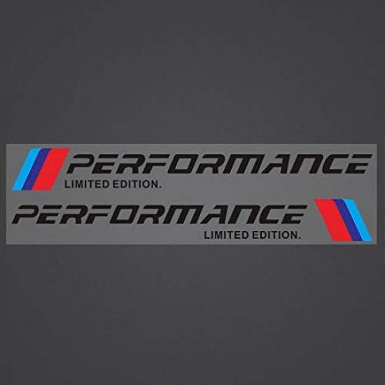 2PCS Car Door Sticker Decal for BMW M3 M5 X1 X3 X5 X6 E36 E39 E46 E30 E60 E92 Series (Black)
