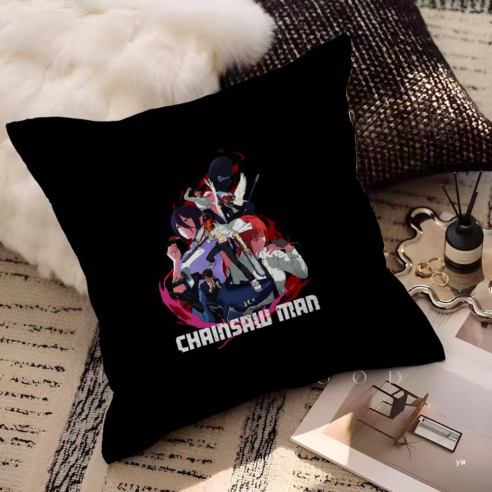 C-Chainsaw Man Movie R-Reze Arc Maple Design Cushion Cover Happy Autumn Harvest Decor Holiday Decorati Pillow Cover