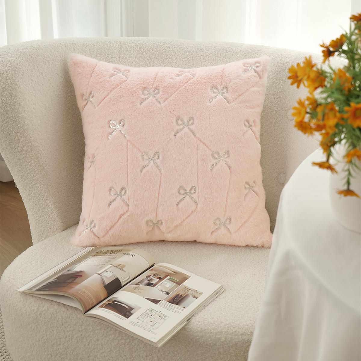 

Home Decor Throw Pillow Cover Soft Solid Color 40*40cm Square Pillow Case for Couch Sofa Decorative Pillows Accessories 400mm*400mm