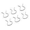 Left Horseshoe Clips Plastic Right Sliver Zinc Plated 2288