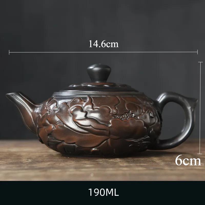 Purple Pottery Teapot Tea Cup Ceremony accessories Kung Fu Tea Set Pure Handmade Teapot Teapot for Tea Puer Kettle,