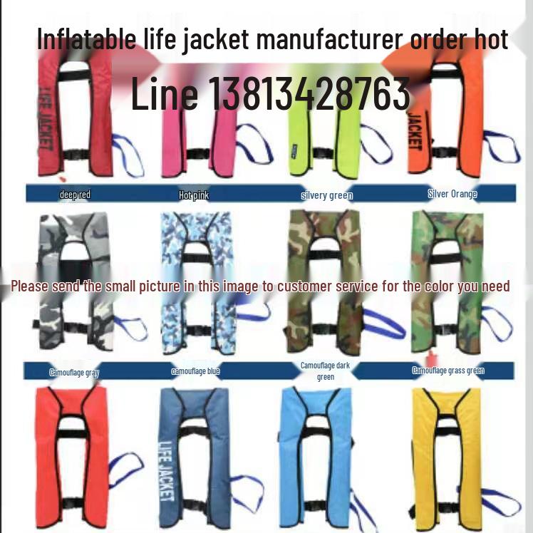 Portable Automatic Inflatable Life Jacket for Adults: Ideal for Fishing, Boating, and Aviation