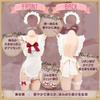 SUNNYSTEP Sexy Lolita Maid Outfit with Bow and Cute Headband and Babydoll Lingerie Featuring Back and a Nude Perfect for Sizes Women's Ruffles, Set,