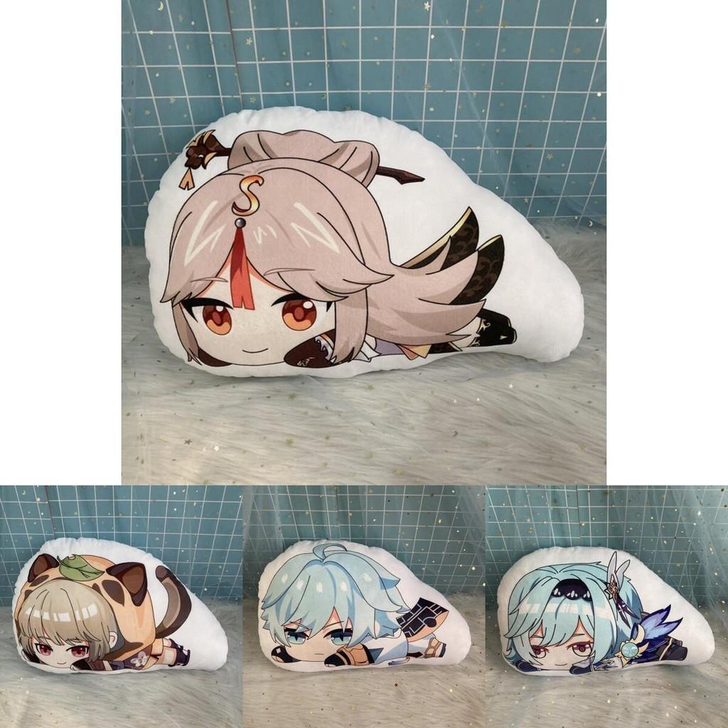 Cute Genshin Impact Zhongli Nilou Sucrose Sleepy Plush Doll Cushion Pillow Xmas Gift