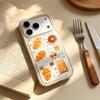 Croissant suitable for anti-drop iPhone17 mobile phone case spring Huawei OPPO contrasting color vivo Apple 16promax
