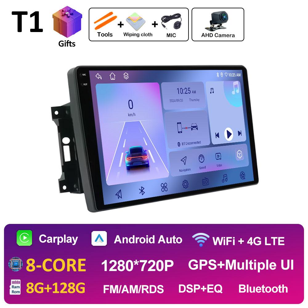 For Jeep Wrangler 3 JK 2007 2008 2009 2010 - 2018 Android 14 Wireless Carplay GPS Navigation Bluetooth Smart System Accessories