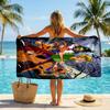 Scooby Doo Fashion Beach Towel: Ideal for Summer Adventures Soft, absorbent and quick drying suitable for swimming and bathing