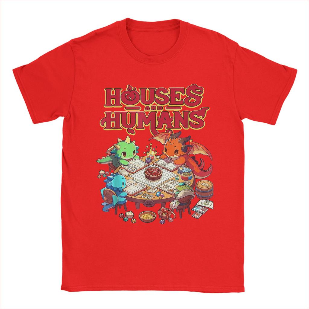 Casas de Juego Humanos Divertido Parodia RPG Jugador Hombres Camisetas Divertidas Camiseta Divertida Manga Corta Cuello Redondo Camiseta de Algodón Tallas Grandes Tops