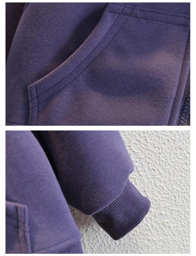 Boys' Spring & Autumn 2025 Hooded Jacket - Stylish, Rebellious Korean Streetwear for Little Boys