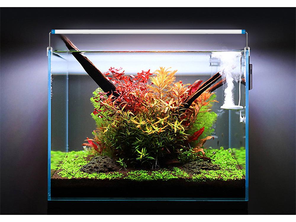 Ultra-Thin Aquarium LED Light with Blue-White Tricolor for Aquatic Plants and Fish Tanks