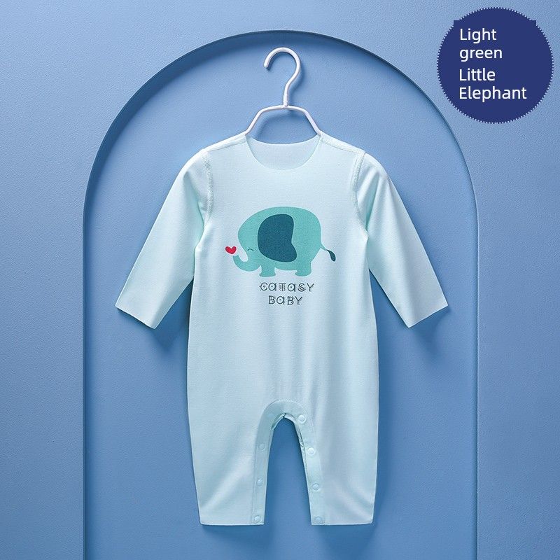 Modal Spring and Autumn Boneless Air Conditioning Baby Jumpsuit