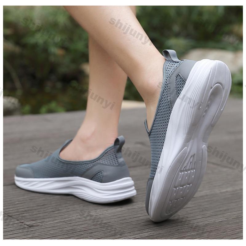 Large Size Men's Shoes 2026 Summer Hollow Breathable Mesh Non Slip Sneakers Lightweight Comfortable Fashion Slip On Casual Shoes