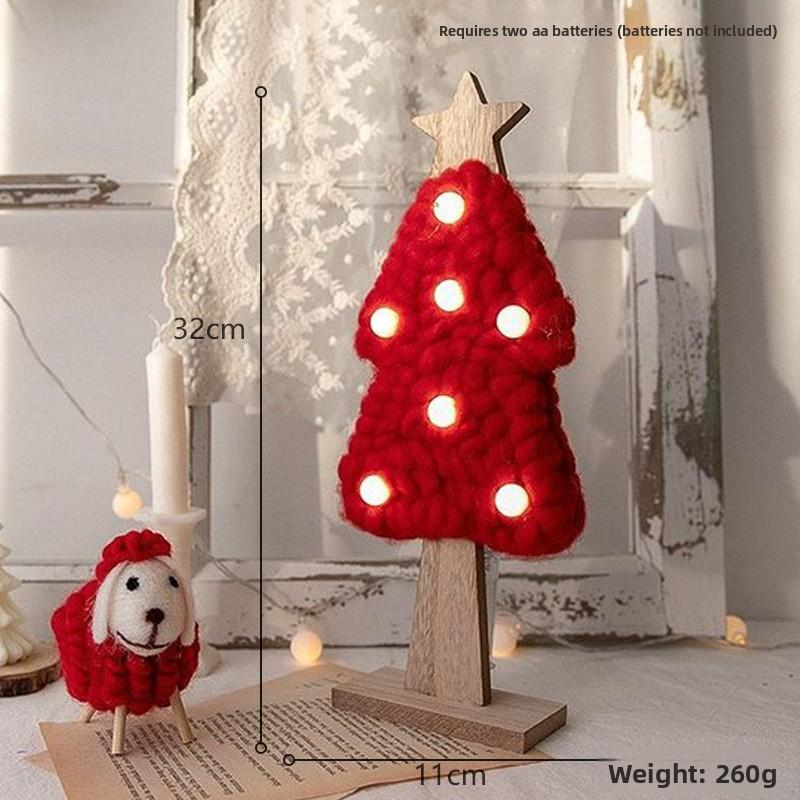 Christmas Wool Felt Tree Ornament For Holiday Decor And Scene Setting