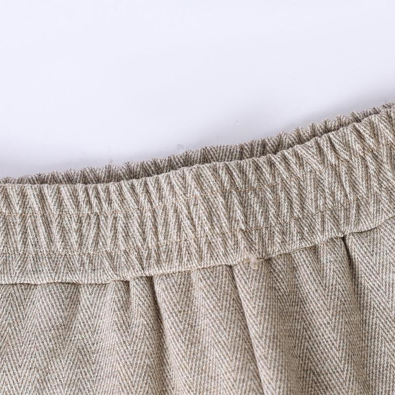 2025 Herbst Elastischer Bund Gerades Bein Freizeithose für Frauen mittleren Alters – Vielseitig, Figurformend Mittelhochtailliert