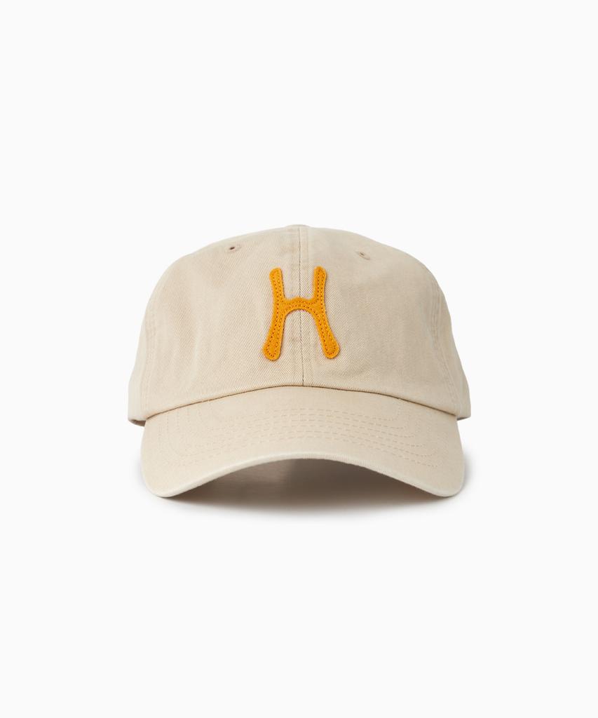 HELLO SUNRISE H Logo Cotton Ball Cap_Beige