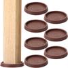 Round Rubber Furniture Pads Anti-Skid Rubber Couch Stoppers Anti Slip Caster Cup  Bar Stools