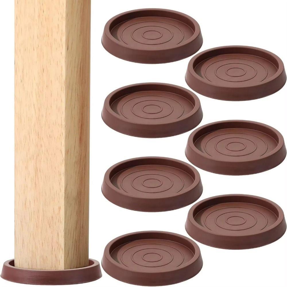 Anti-Skid Anti Slip Caster Cup Round Rubber Furniture Stoppers Rubber Couch Stoppers  Dorm