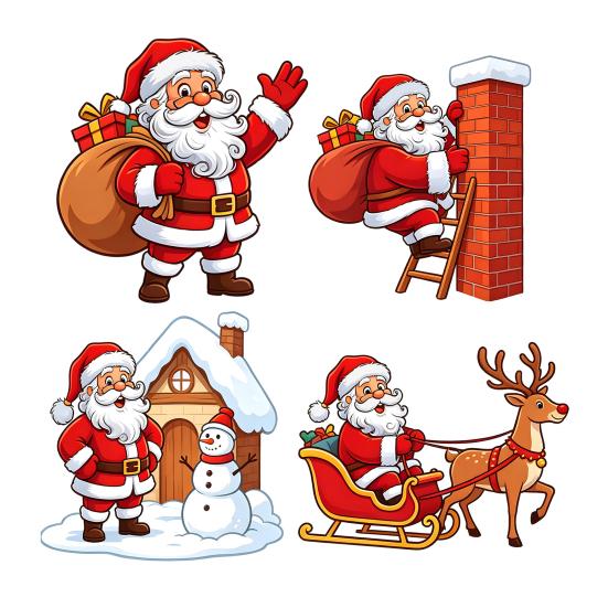 Holiday Wall Sticker Christmas Santa Claus Switch Sticker, Light Decal for Xmas Holiday, Easy Peel Stick Removable Self-Adhesive Living Room