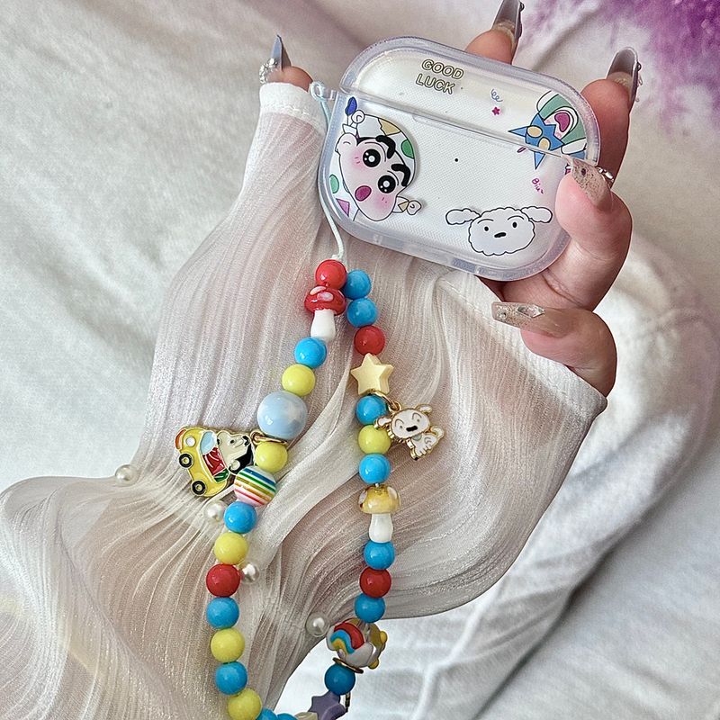 

Protective Case Active Noise Reduction Apple 3 Generation Bluetooth Earbuds Case Pro 2 Generation 2 Earphone Sleeves Japan and South Korea Cute Ins Apple Airpods Pro [Superman Xiao Xin] Send Lanyard