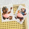 2pcs 3D Belly Pinching Stickers Anti-Collision Stickers PP Butt Decoration Stickers Shiba Inu Dog Decoration