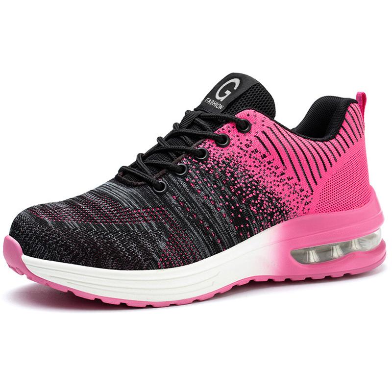 Safety Shoes Men Women Work Safety Boots Steel Toe Shoe Puncture Proof Air Cushion Work Sneakers Light Fashion Work Shoes Unisex