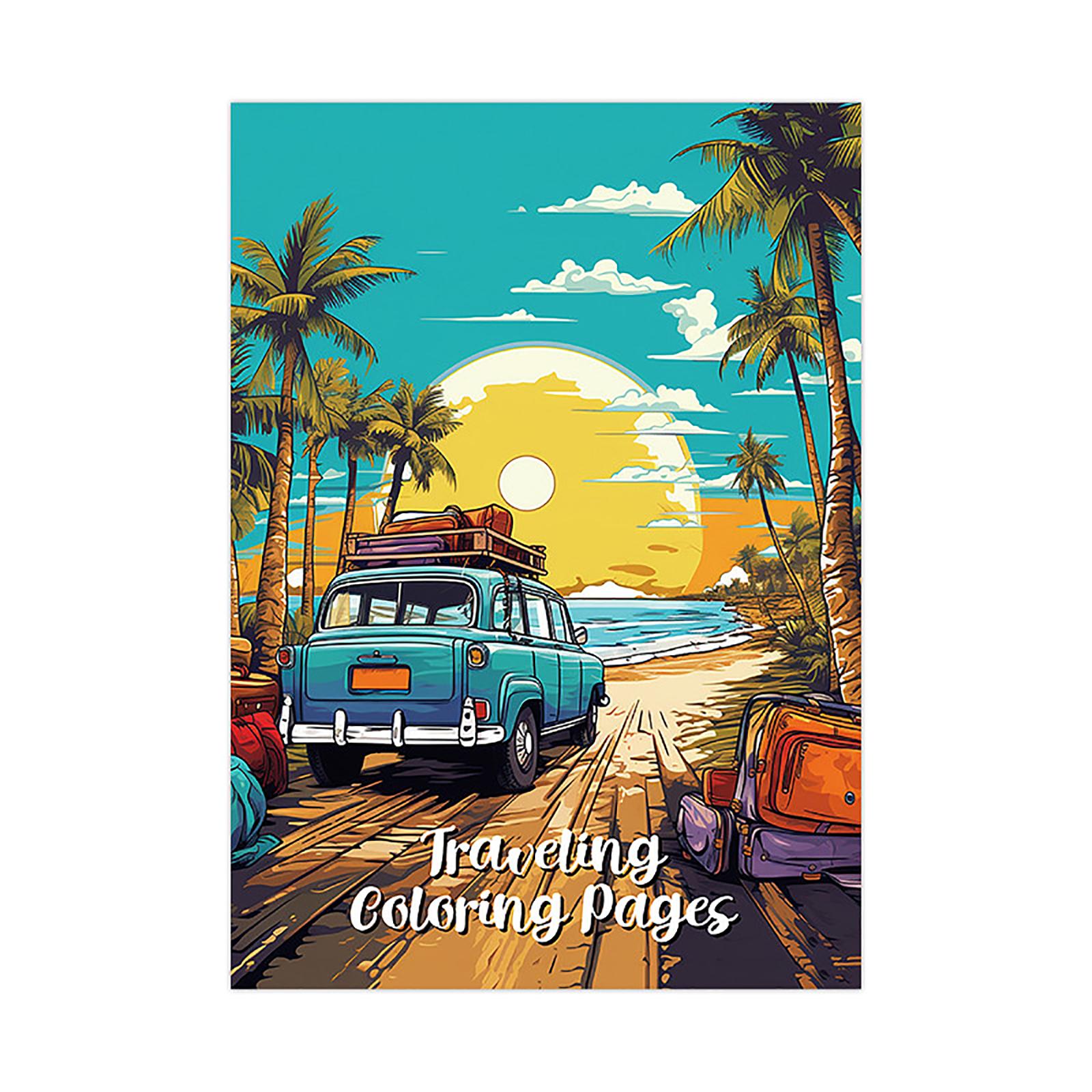 

Раскраска с жуткими мультфильмами для подростков, веселое и расслабляющее творческое занятие в мягкой обложке One Size