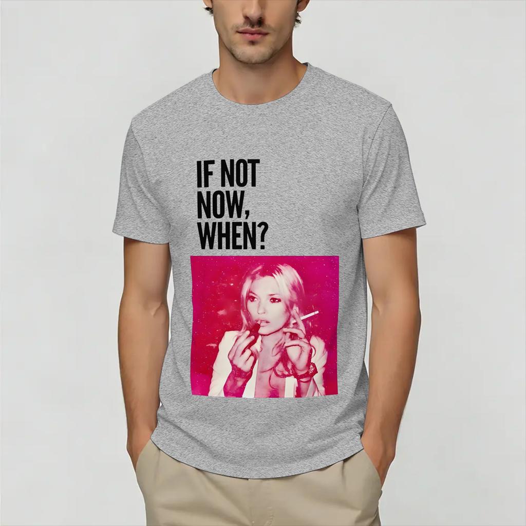 Kate Moss T Shirts Unisexs Pure Cotton Casual TShirts Crew Neck Tee Shirt Short Sleeve Clothing Gift Idea