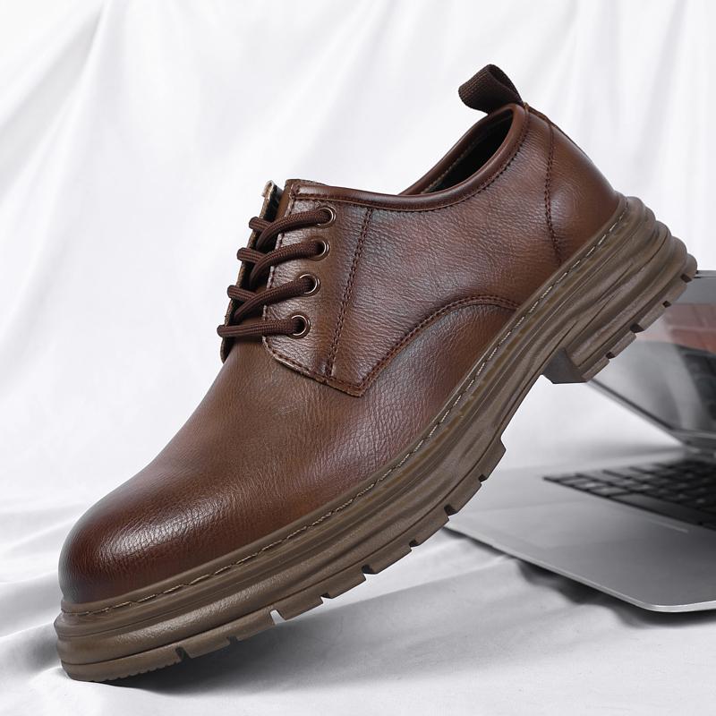 Fashion High Quality Leather Oxford Shoes Men Comfort Breathable Outdoor Sneakers Shoe Brand Handmade Soft Leather Business Casual Shoes