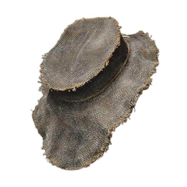 New Scary Scarecrow Halloween Mask Latex Premium Scarecrow Headgear Sack Ghost Head Scarecrow hat