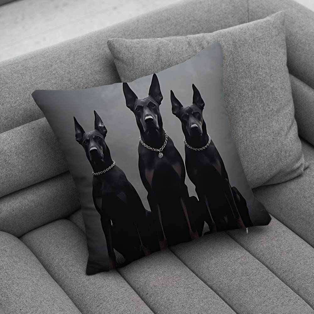 Doberman Dog Creative patterned pillowcases for interior decoration office living room home