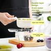 Abtropfkorb, Sieb, Obst- und Gemüsesieb, zweilagiges Design, lebensmittelecht, BPA-frei, Küchen-Abtropfkorb mit Griff