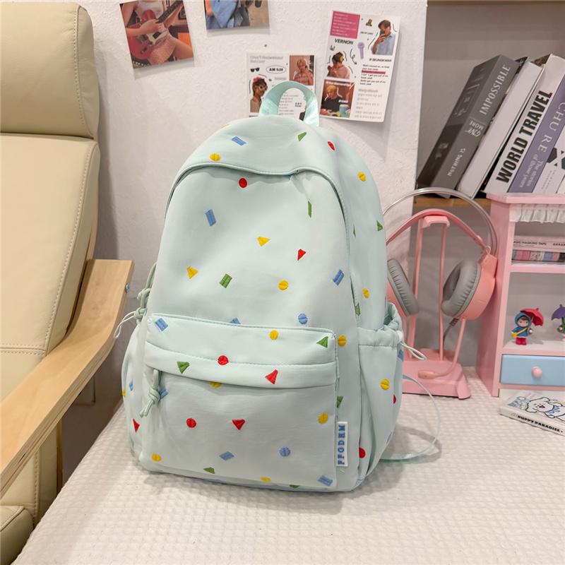 Star Print Large Capacity Backpack Commuter Lightweight Backpack