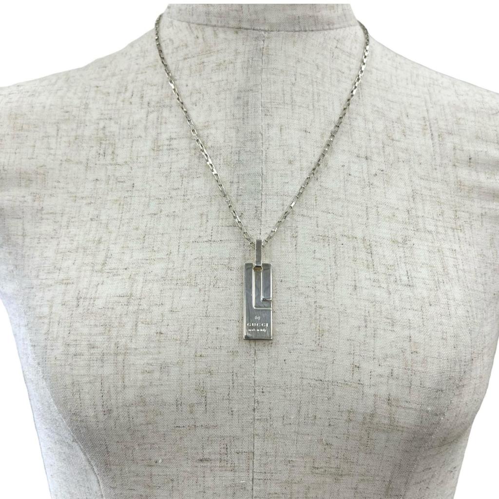 GUCCI Necklace Silver Women used