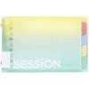 Classeur à feuilles mobiles Maruman Session Taille Mini 5 Trous Dégradé Citron Soda FM310A-97A