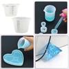 500ml and 250ml Silicone Measuring Cups Resin Mixing Cups for Acrylic Paint Pouring Reusable Craft Measuring Cups